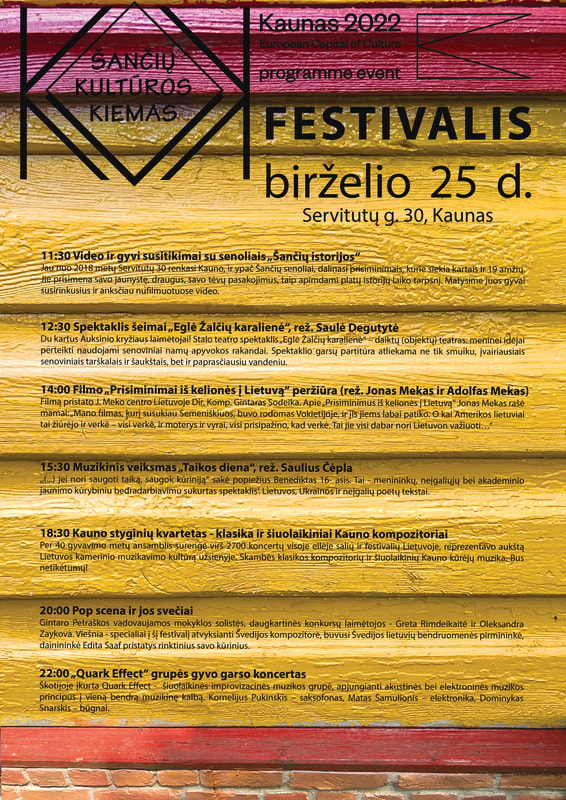 Šančių kultūros kiemo festivalis birželio 25 d.